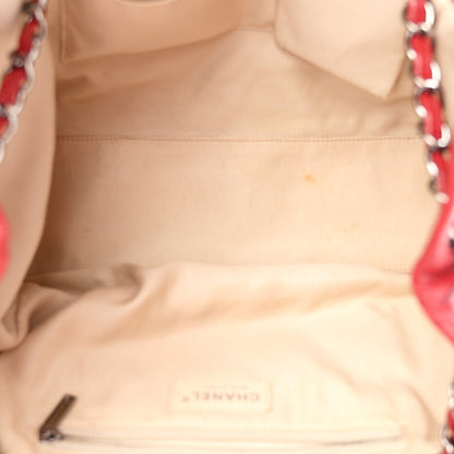 Chanel Caviar Quilted Large Cells Shopping Tote Red 5 of 11