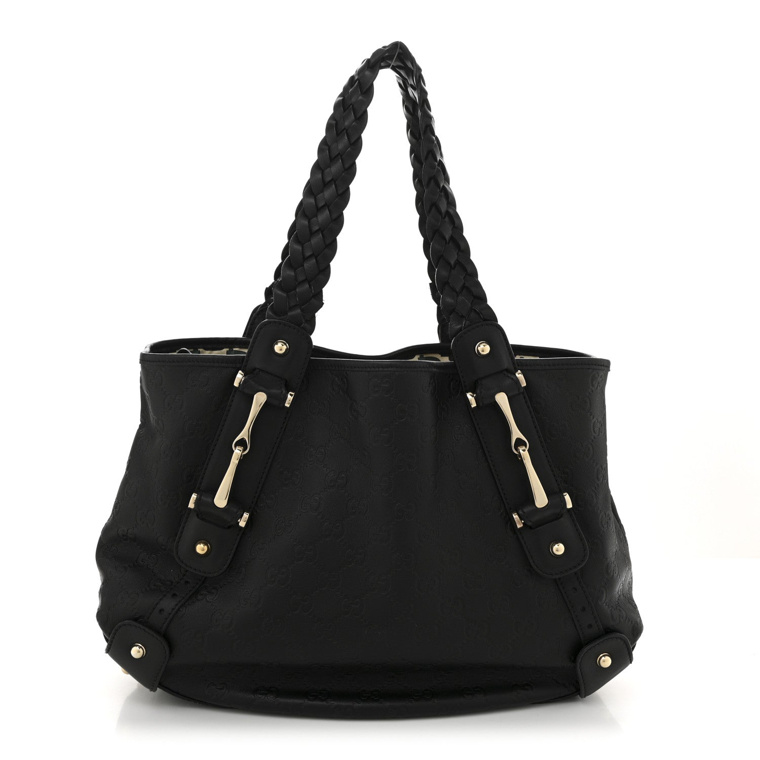 Gucci Guccissima Small Pelham Shoulder Bag Black 1 of 10