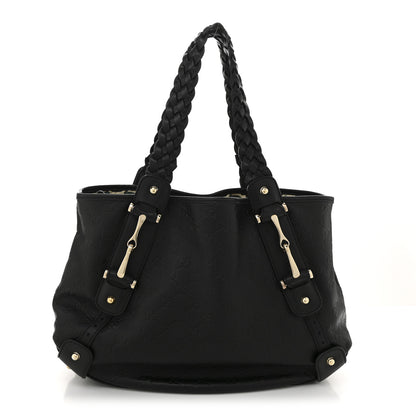 Gucci Guccissima Small Pelham Shoulder Bag Black 1 of 10