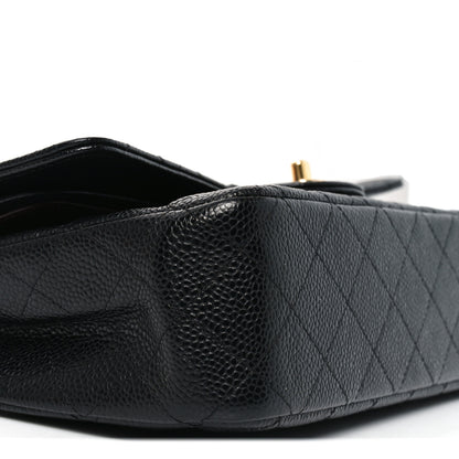 Chanel Caviar Quilted Medium Double Flap Black 9 of 11