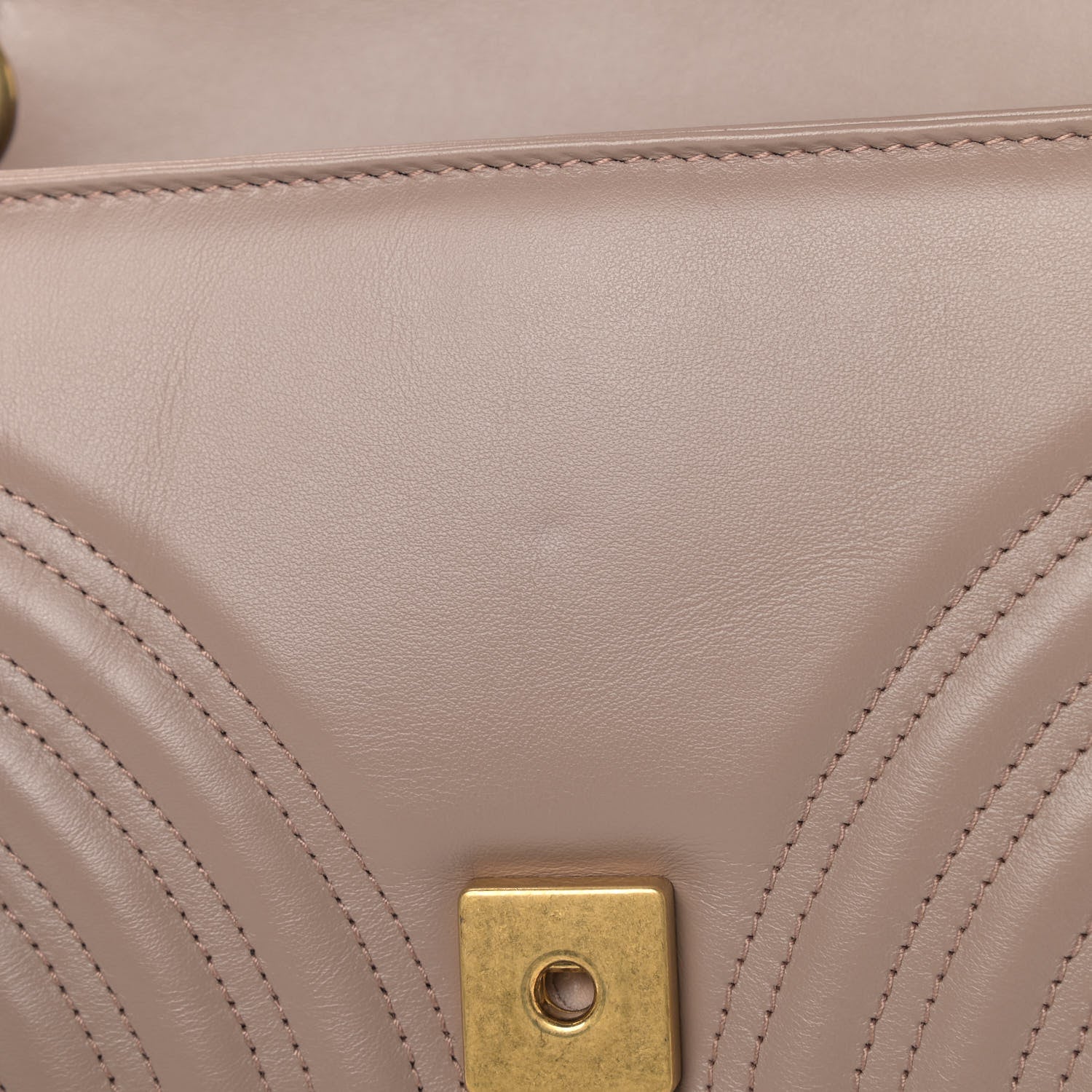 Gucci Calfskin Matelasse Small GG Marmont Shoulder Bag Porcelain Rose 9 of 9