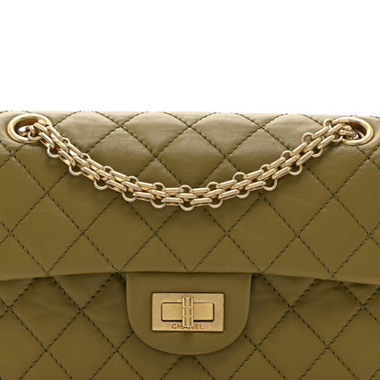 Chanel Aged Calfskin Quilted 2.55 Reissue 224 Flap  Khaki 8 of 10