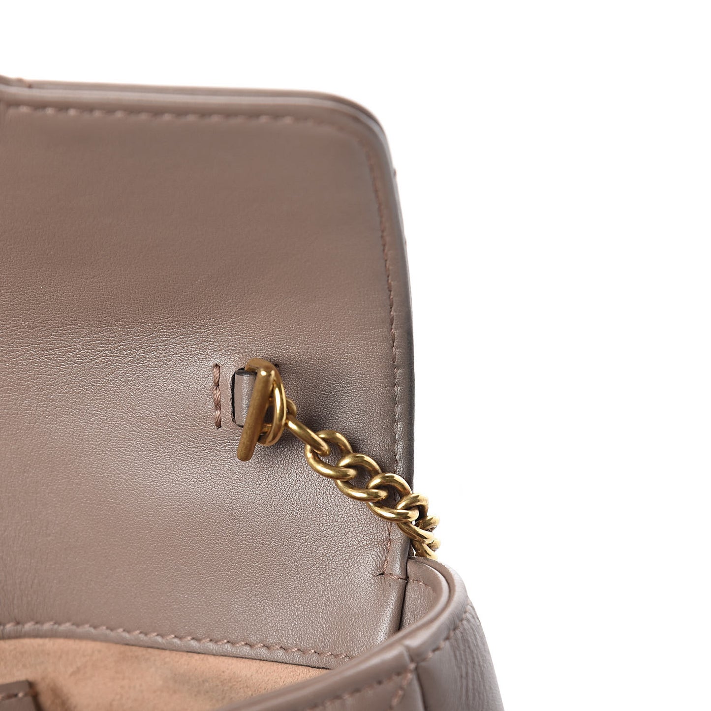 Calfskin Matelasse Super Mini GG Marmont Shoulder Bag Porcelain Rose