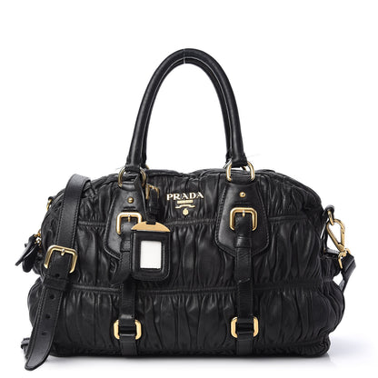Prada Nappa Gaufre Satchel Black 1 of 13