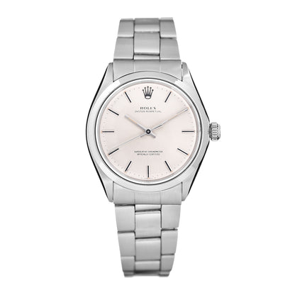 Rolex Stainless Steel 34mm Oyster Perpetual Watch Silver 1002 1 of 8