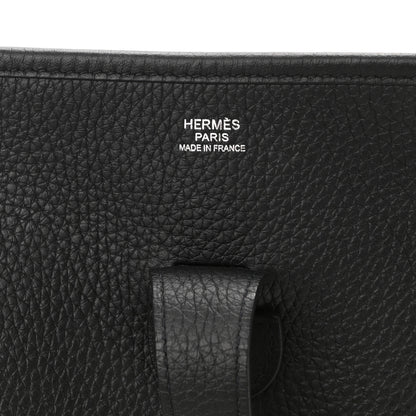 Hermes Taurillon Clemence Evelyne III GM Black 6 of 11