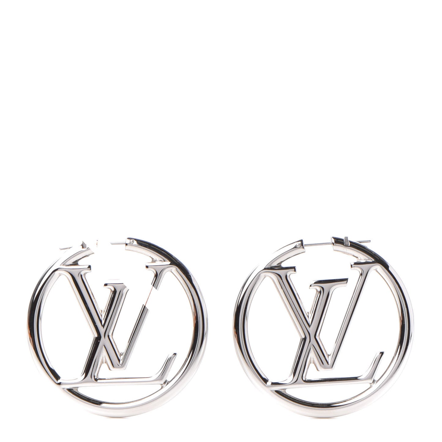 Palladium Louise Hoop Earrings Silver