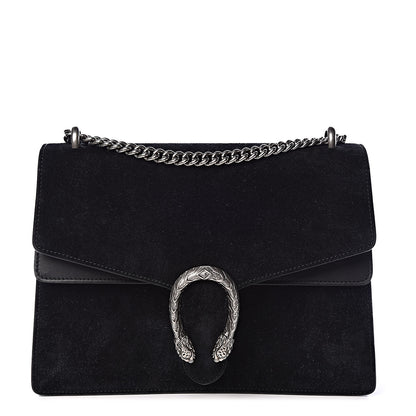 Gucci Suede Medium Dionysus Shoulder Bag Black 1 of 10