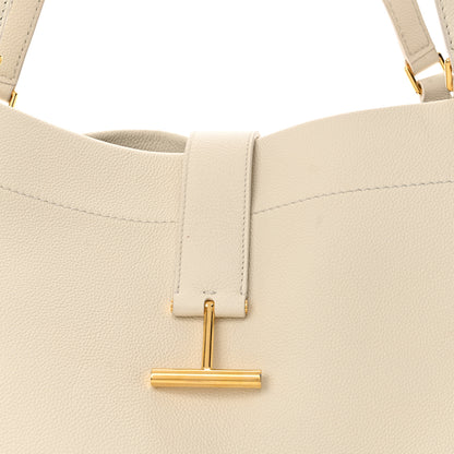 Tom Ford Grained Polyurethane Large Tara Tote Bag Chalk 7 of 15