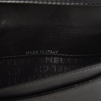 Chanel Lambskin Embossed Logo Wallet Black 10 of 14