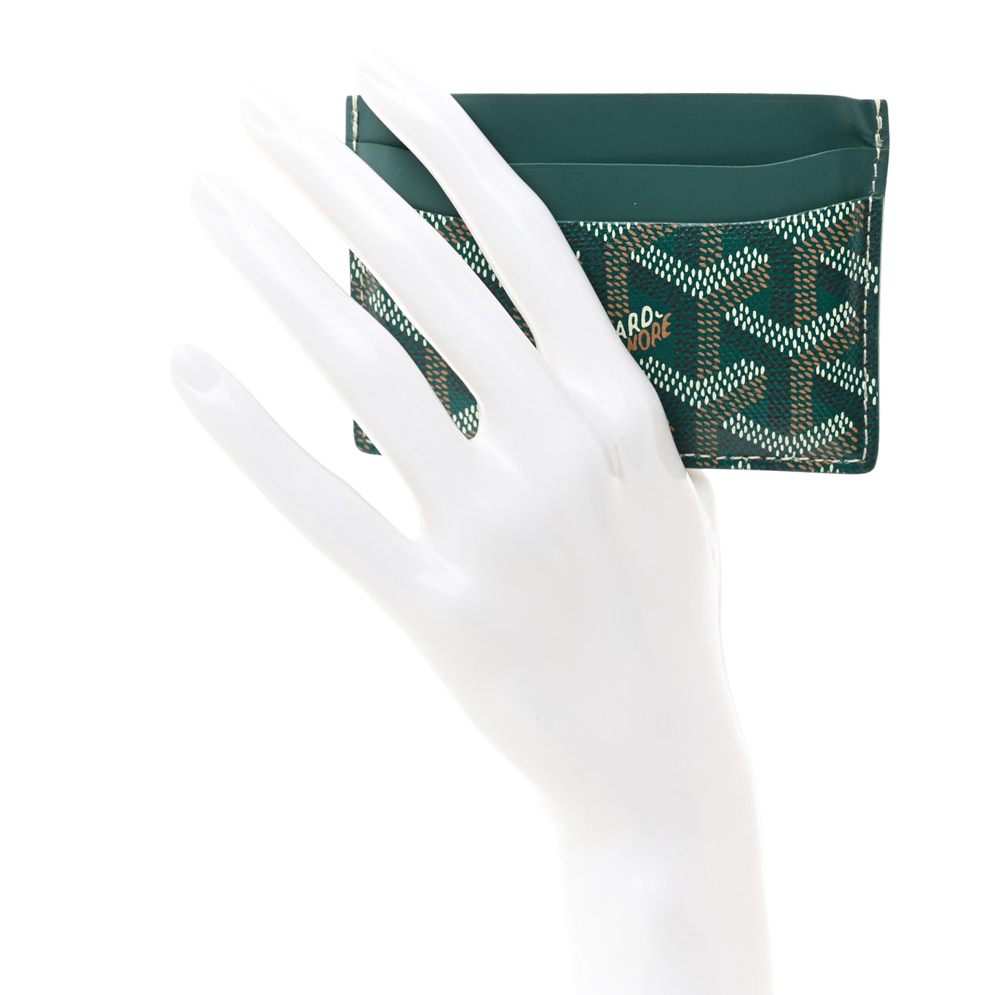 Goyardine Saint Sulpice Card Holder Green