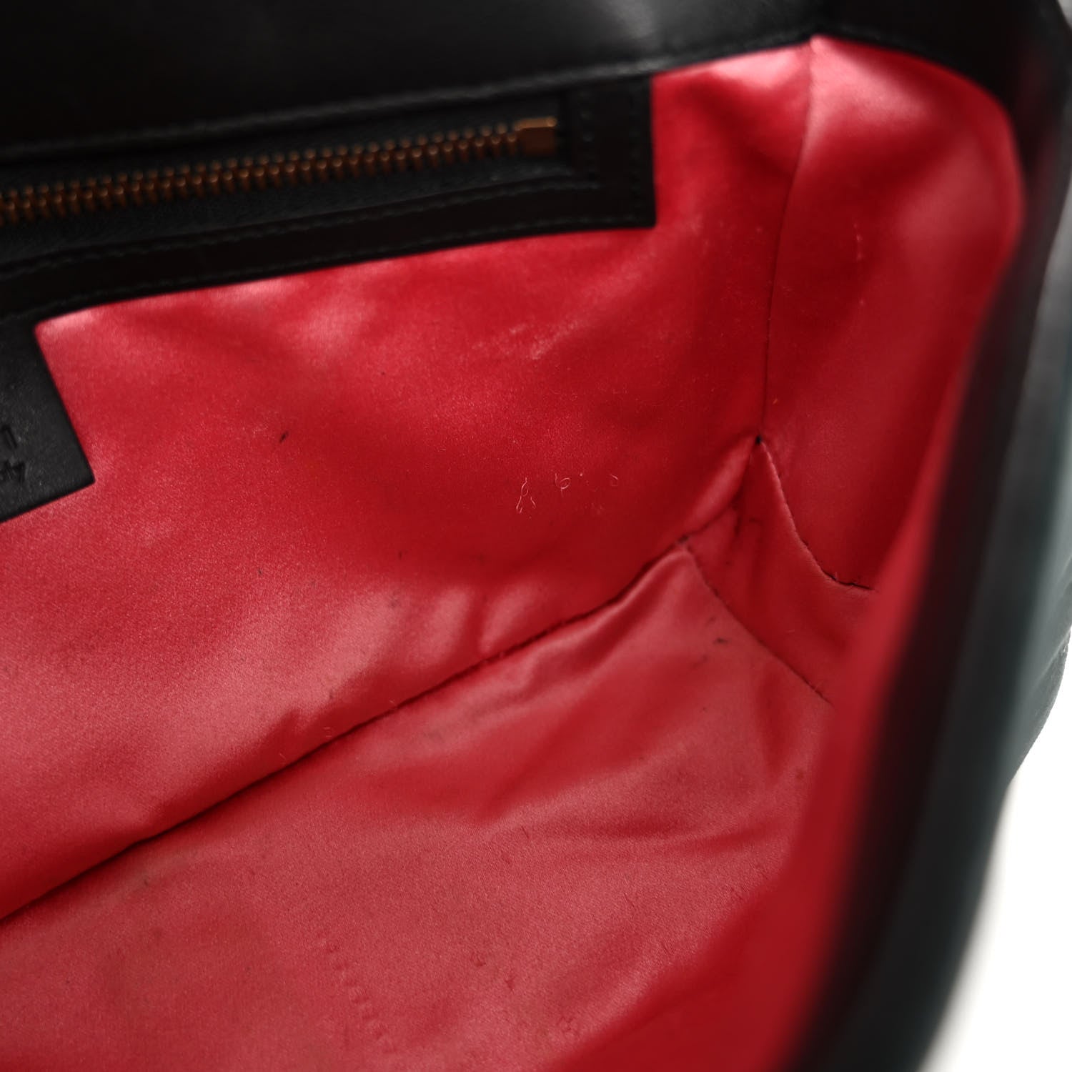 Gucci Velvet Matelasse Small GG Marmont Shoulder Bag Black 10 of 10