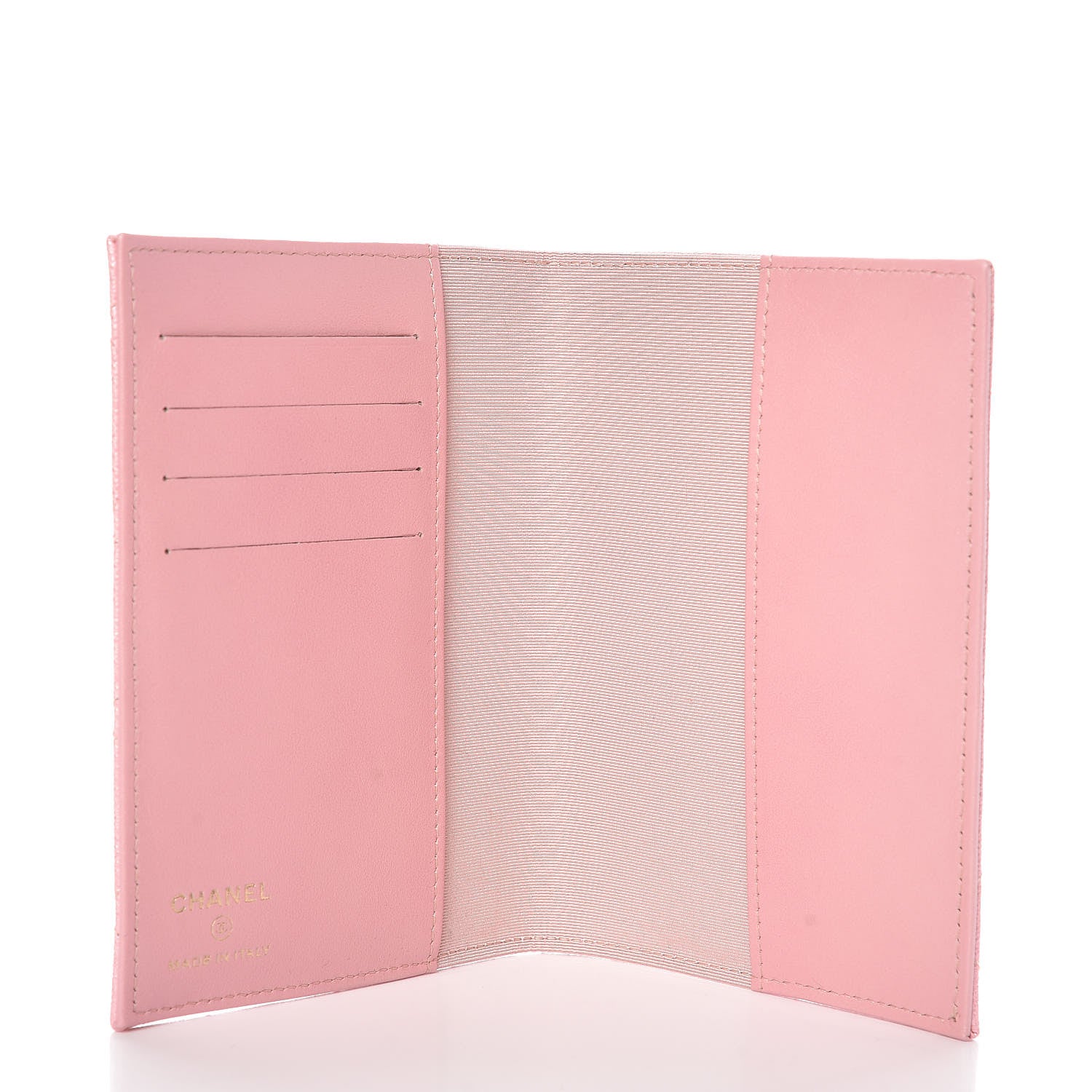 Chanel Iridescent Caviar Quilted Passport Holder Pink 5 of 8