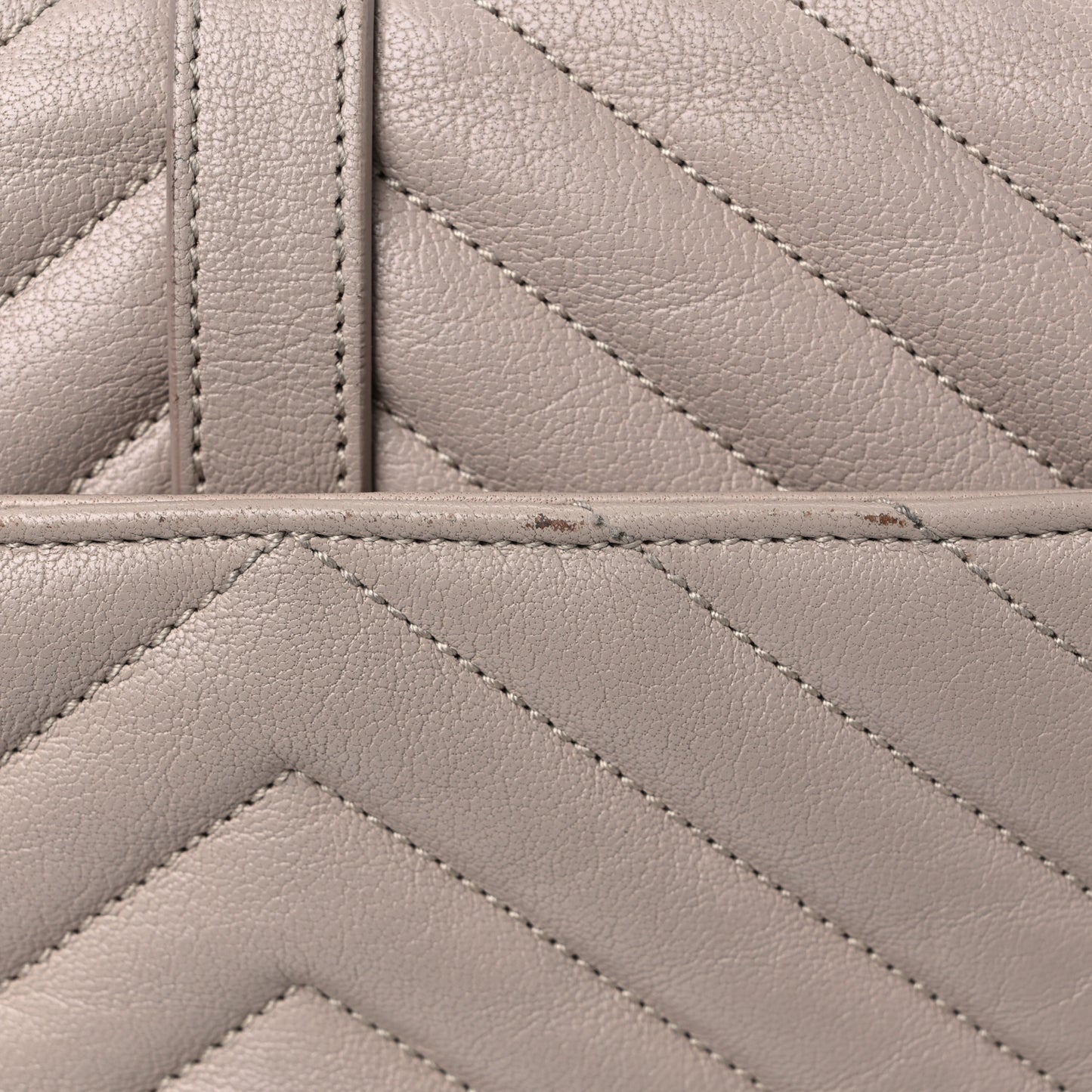 Sheepskin Matelasse Chevron Monogram Medium College Bag Rose Antic
