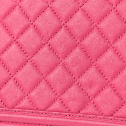 Chanel Lambskin Quilted New Medium Boy Flap Pink 16 of 16