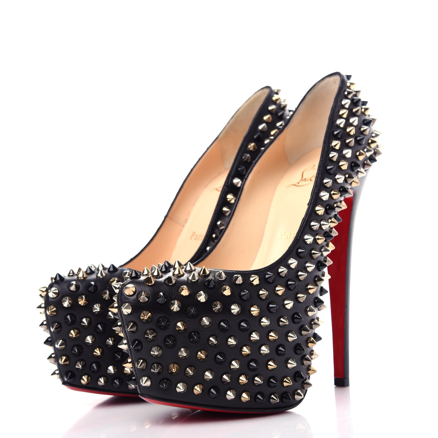 Nappa Daffodile Spikes 160 Pumps 37 Black