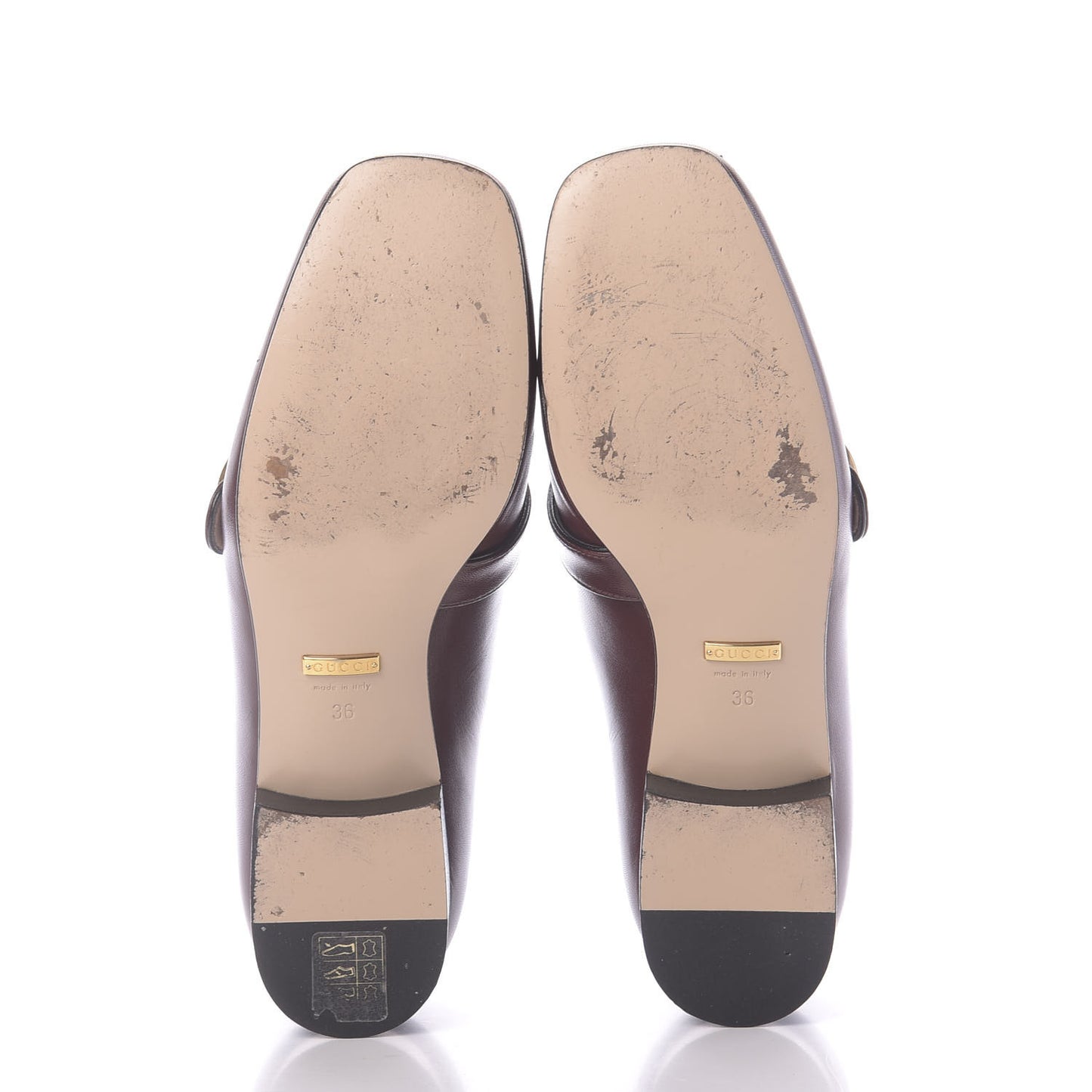 Malaga Kid Womens GG Marmont Loafers 36 Vintage Bordeaux