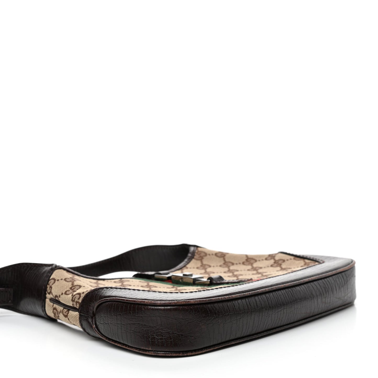 Monogram Web Small Jackie O Hobo Dark Brown