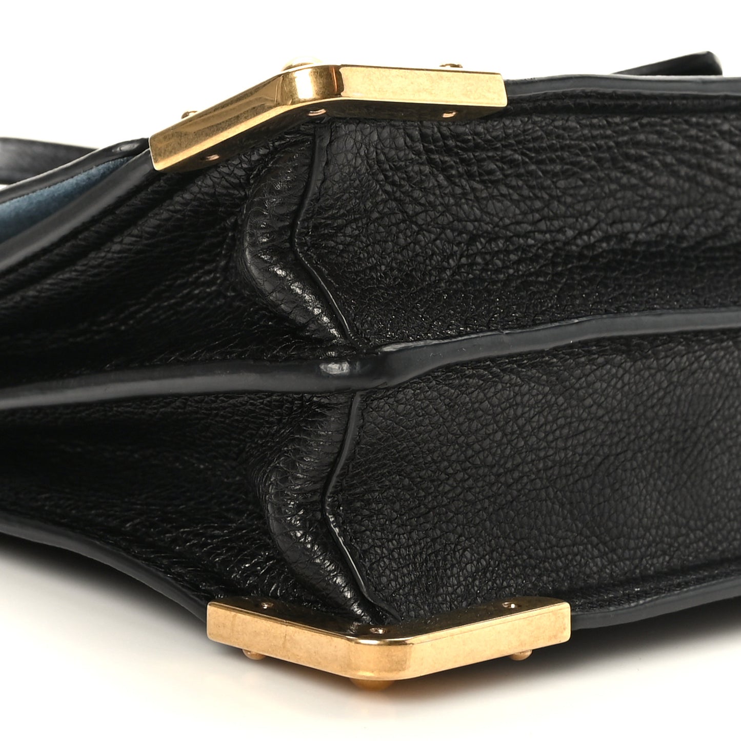Glace Calf Soft Cahier Bag Black Astrale