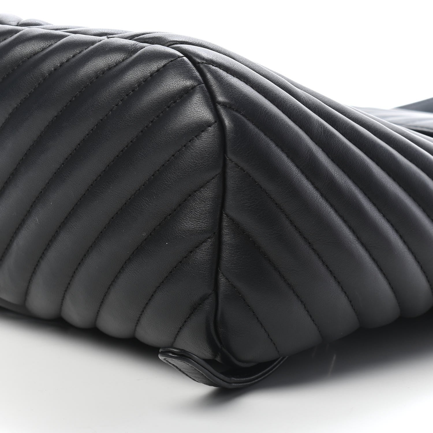 Chanel Calfskin Chevron Quilted Large Urban Spirit Backpack Black 9 of 9