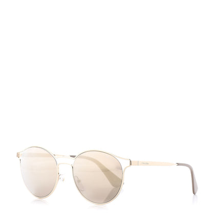 Prada Mirrored Cinema Sunglasses SPR 62S Gold 1 of 8