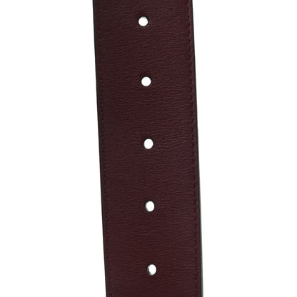 Gucci Moon Calfskin Nickel Double G 40mm Belt 90 36 Strong Red 4 of 5