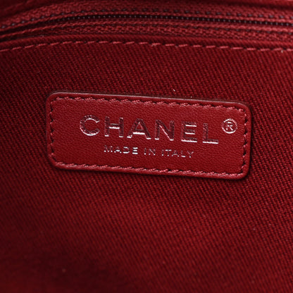 Chanel Canvas Small Deauville Tote Red 6 of 10