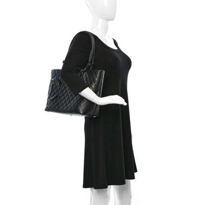Chanel Calfskin Quilted Large Cambon Tote Black 2 of 9