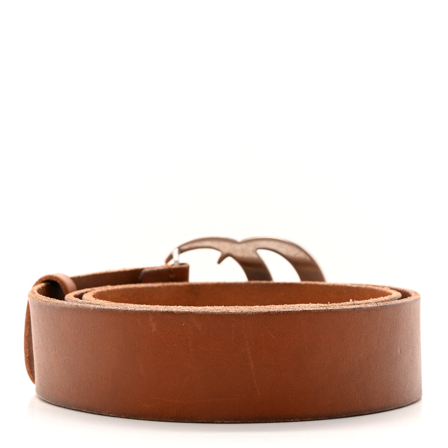 Gucci Cuoio Toscano Nickel Double Double G 40mm Belt 90 36 Cuir 2 of 14