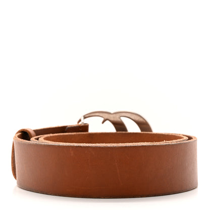 Gucci Cuoio Toscano Nickel Double Double G 40mm Belt 90 36 Cuir 2 of 14
