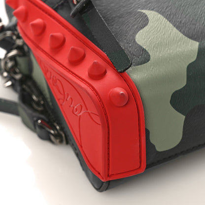 Christian Louboutin Calfskin Loubi Camouflage Gomme Spikes Loubitown Crossbody Multicolor 7 of 15