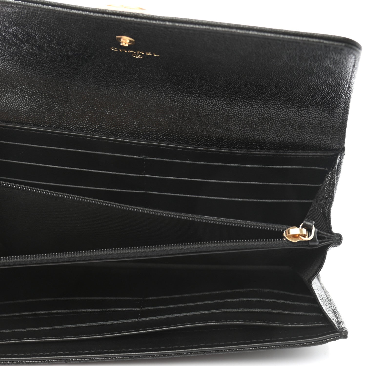 Chanel Caviar Quilted Long Boy Flap Wallet Black 5 of 9