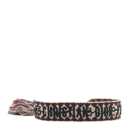 Christian Dior Woven Cotton J'Adior Friendship Bracelet Set Pink Multicolor 3 of 4