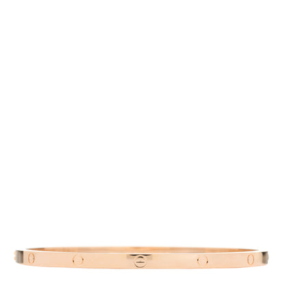 Cartier 18K Pink Gold Small LOVE Bracelet 18 2 of 9