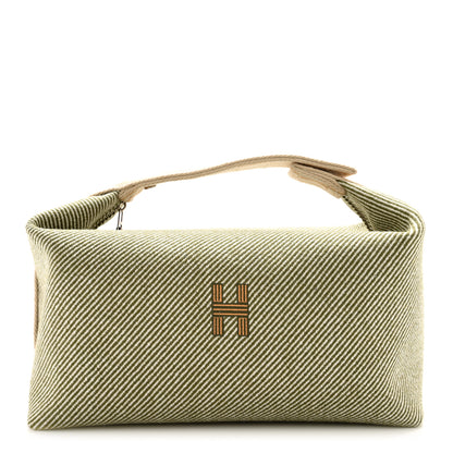 Hermes Wool Large Bride-A-Brac H Natte Pouch Vert Foret 1 of 7