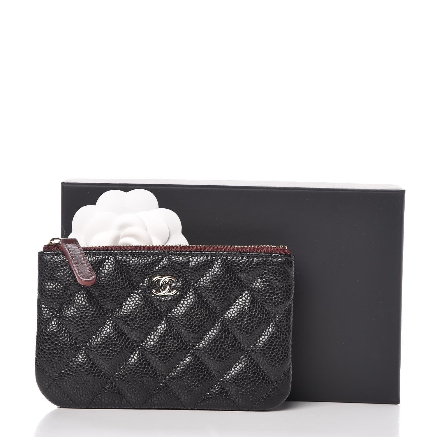 Chanel Caviar Quilted Small Cosmetic Case Black 8 of 8
