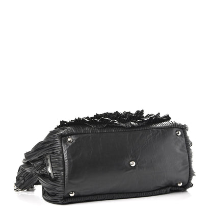 Valentino Garavani Nappa Pleated Petale Tote Black 5 of 8
