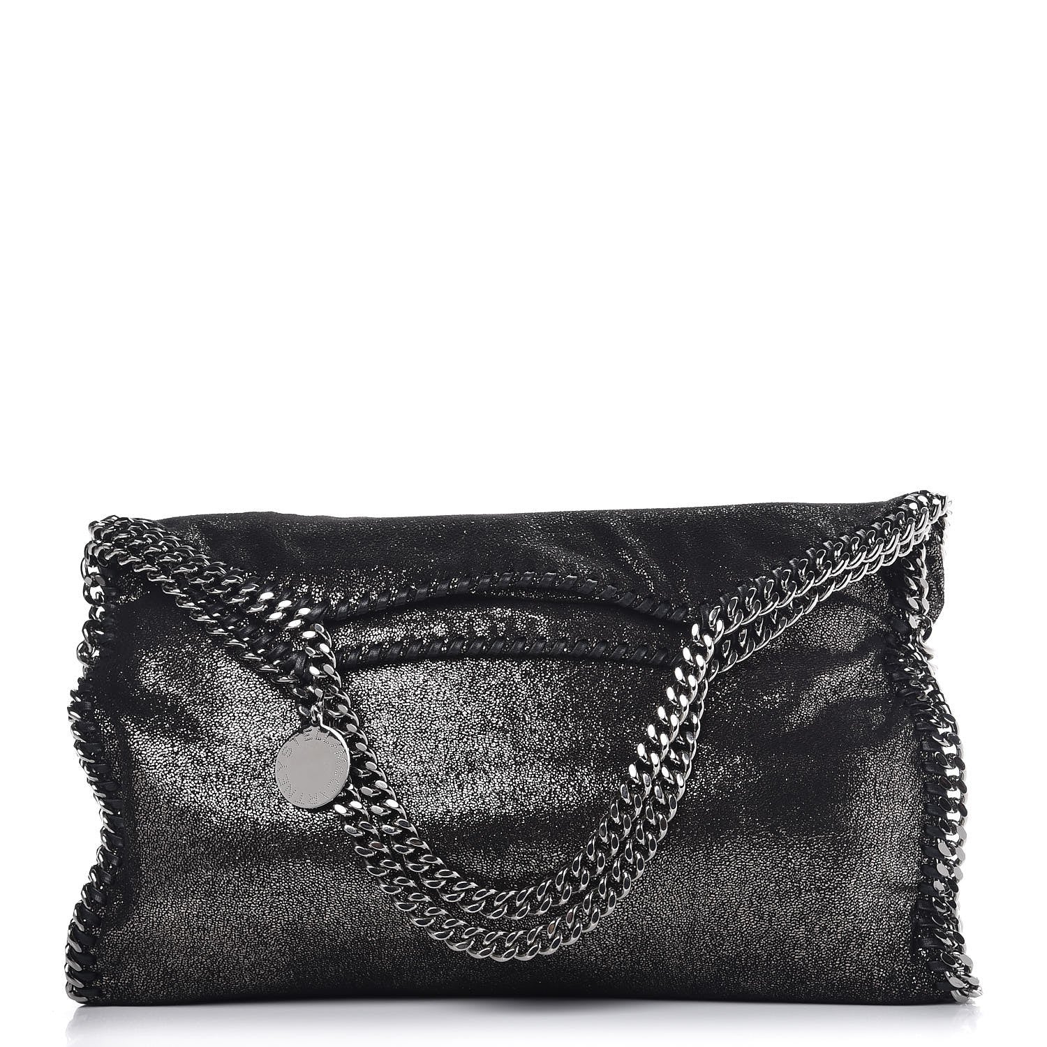 Stella McCartney Shaggy Deer Falabella Fold Over Tote Ruthenium 1 of 7