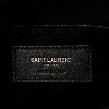 Saint Laurent Suede Monogram Book Bag Black 6 of 11