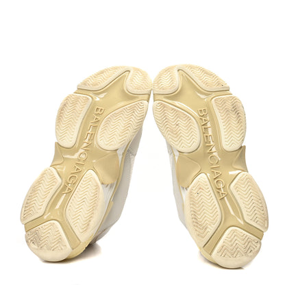 Balenciaga Fabric Mesh Mens Triple S Sneakers 41 White 5 of 6