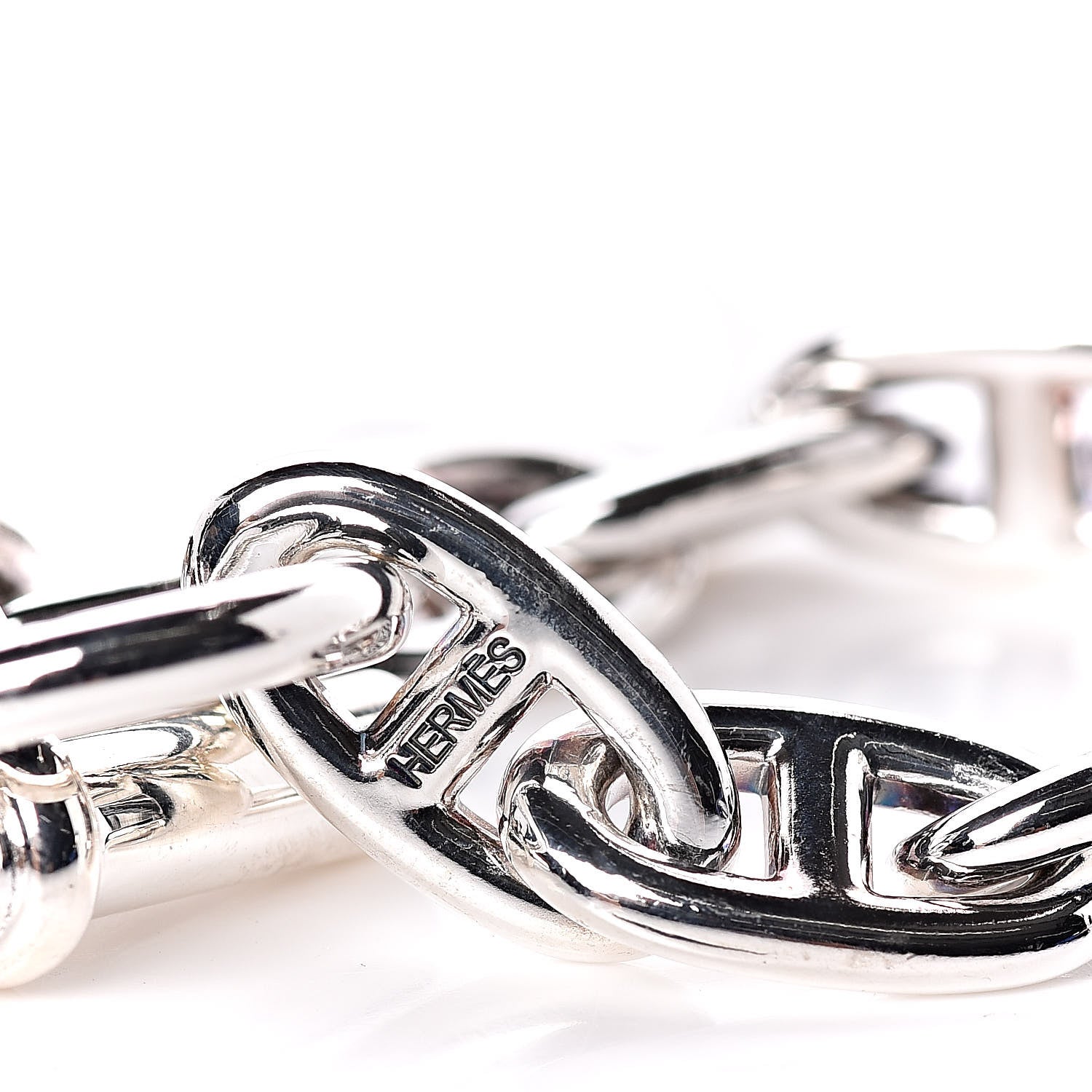 Hermes Sterling Silver GM Chaine D'Ancre Bracelet 4 of 5