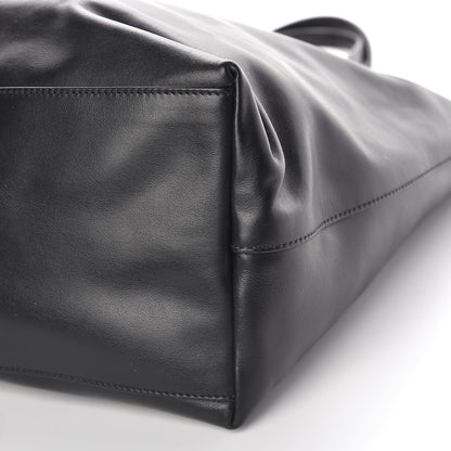 Prada Soft Calfskin Shopping Tote Black Fuoco 10 of 10