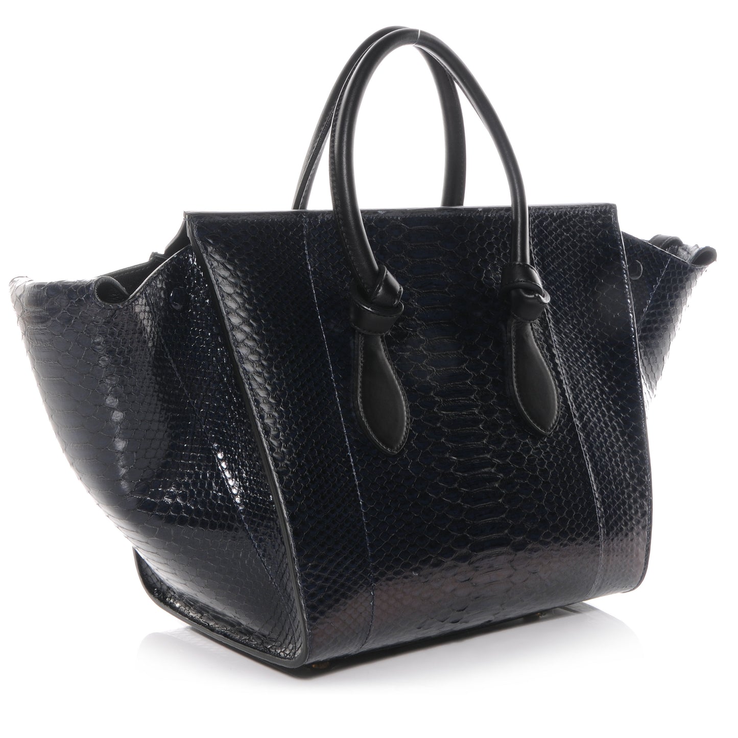 Python Small Tie Knot Tote Navy