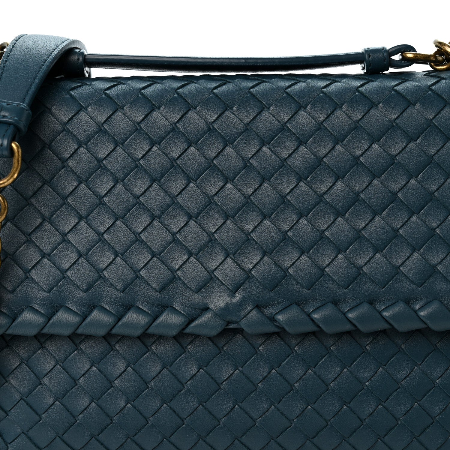 Bottega Veneta Nappa Intrecciato Baby Olimpia Shoulder Bag Mallard 8 of 10