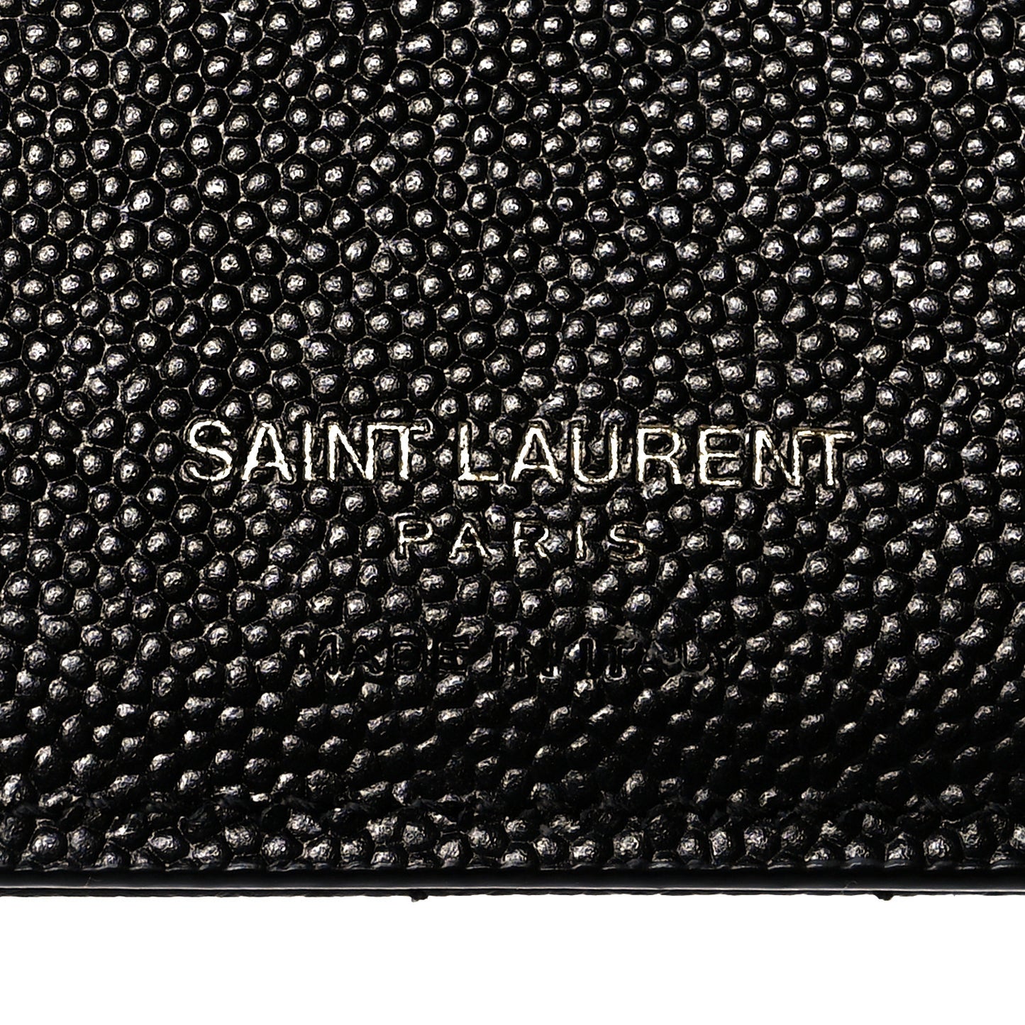 Grain De Poudre Matelasse Chevron Monogram Zipped Two-Part Wallet Black