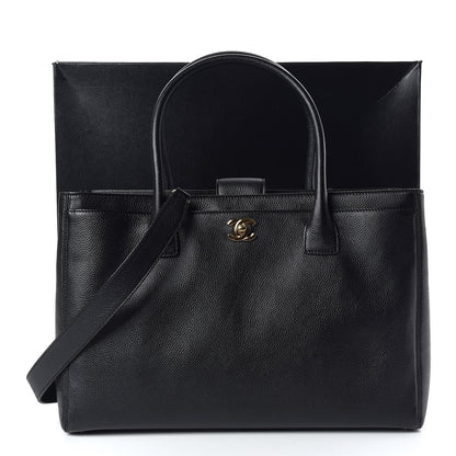 Chanel Calfskin Cerf Shopper Tote Black 10 of 10