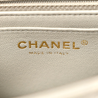 Chanel Lambskin Quilted Mini Rectangular Flap Grey 6 of 10