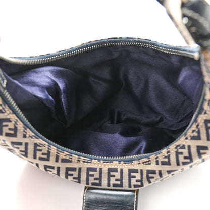 Fendi Zucchino Hobo Navy 7 of 14