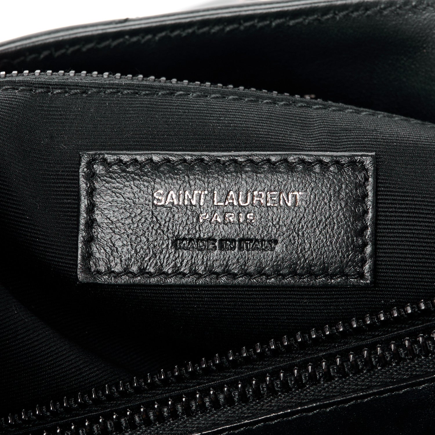Saint Laurent Calfskin Y Quilted Monogram Monochrome Medium Loulou Chain Satchel Black 7 of 12