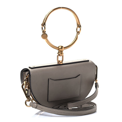 Chloe Calfskin Small Nile Bracelet Minaudiere Bag Motty Grey 2 of 4